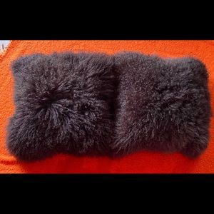 Tibetan Sheep Fur Pillow Cover Set (2)